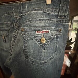 Hudson vintage low-rise flare  jeans